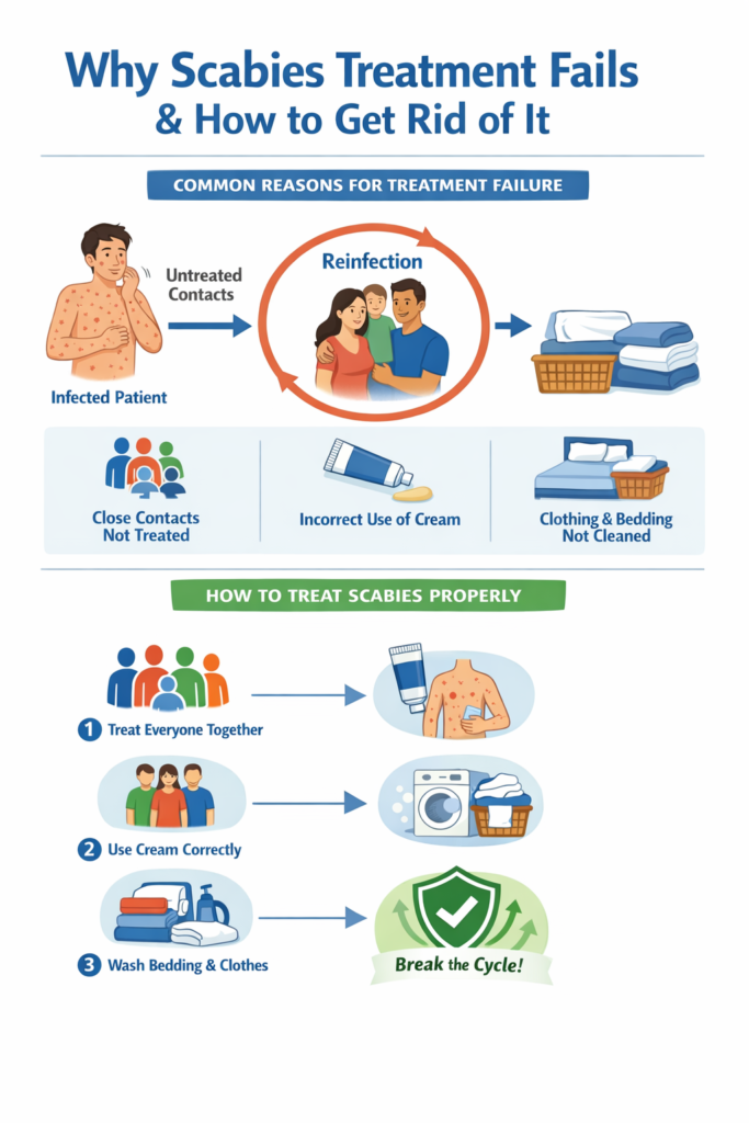 scabies, resistant scabies, permethrin, lortion, ivermectin