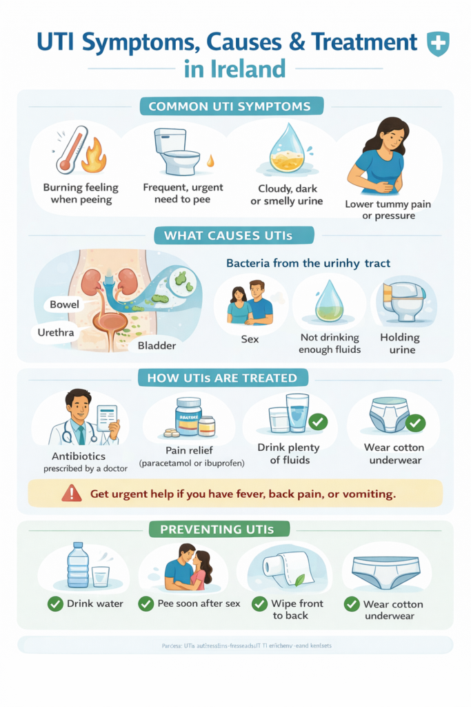UTI, UTIs, Treatment, Ireland, Frequency
